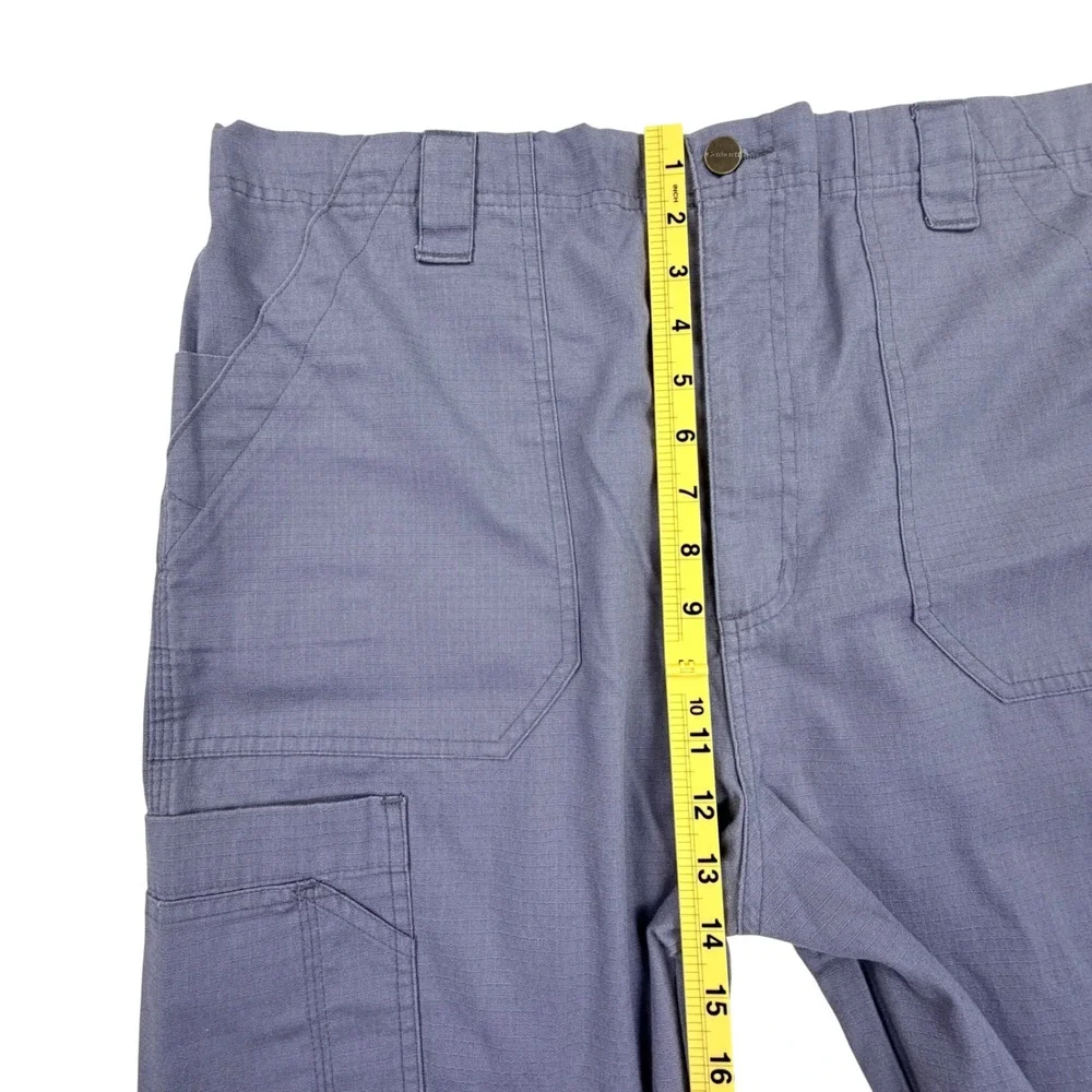Carhartt Cargo Scrub Pants Men Large Regular Gray Cotton Blend Ripstop C54108